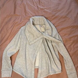 Zella Light Gray Cowl Neck Sweater